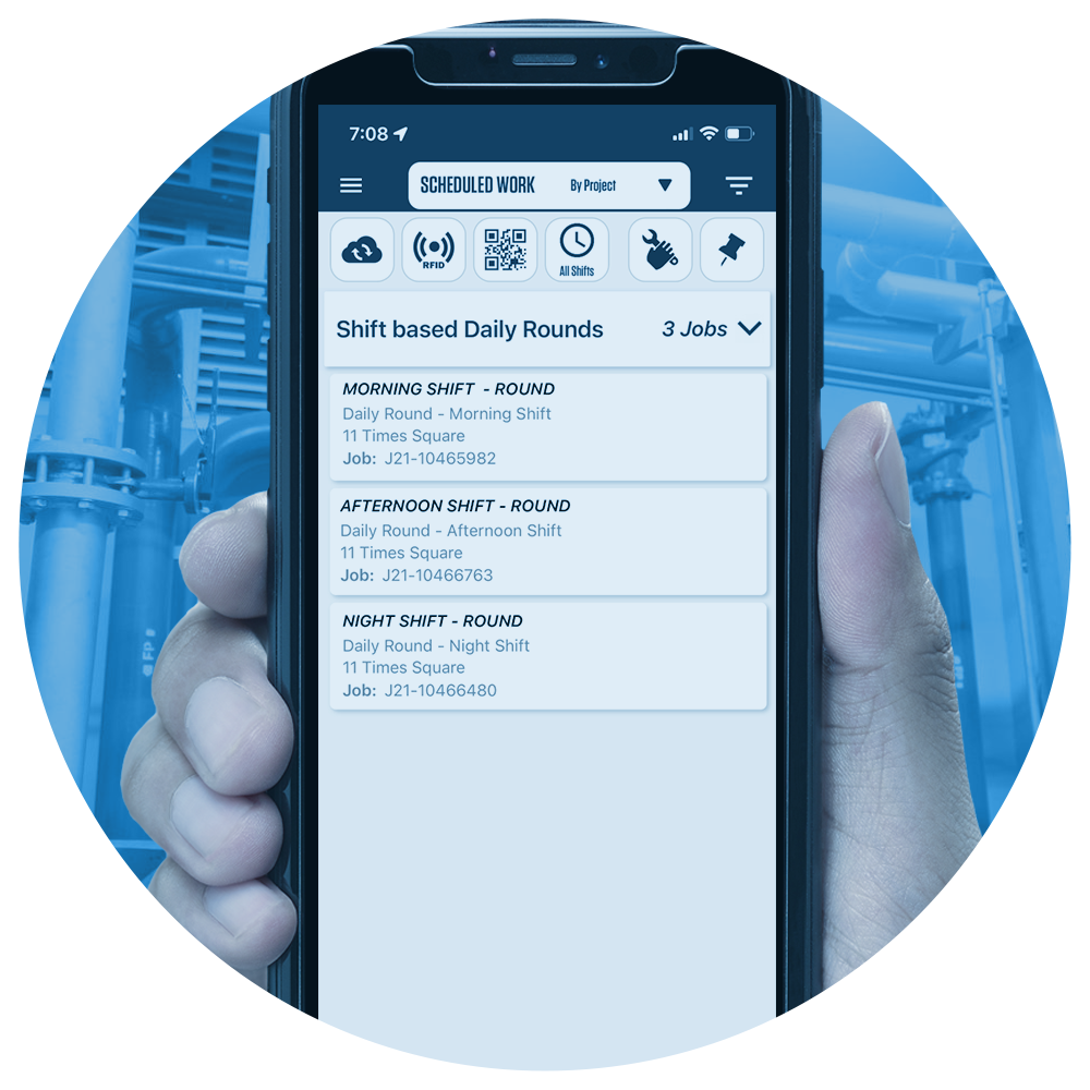 An in-app calendar allows you to easily backfill your rounds data without delays along with weekly report Reminders Scheduled texts or emails that link directly to your cooling tower measurements